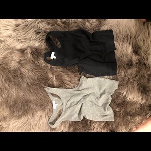 Two cropped tops